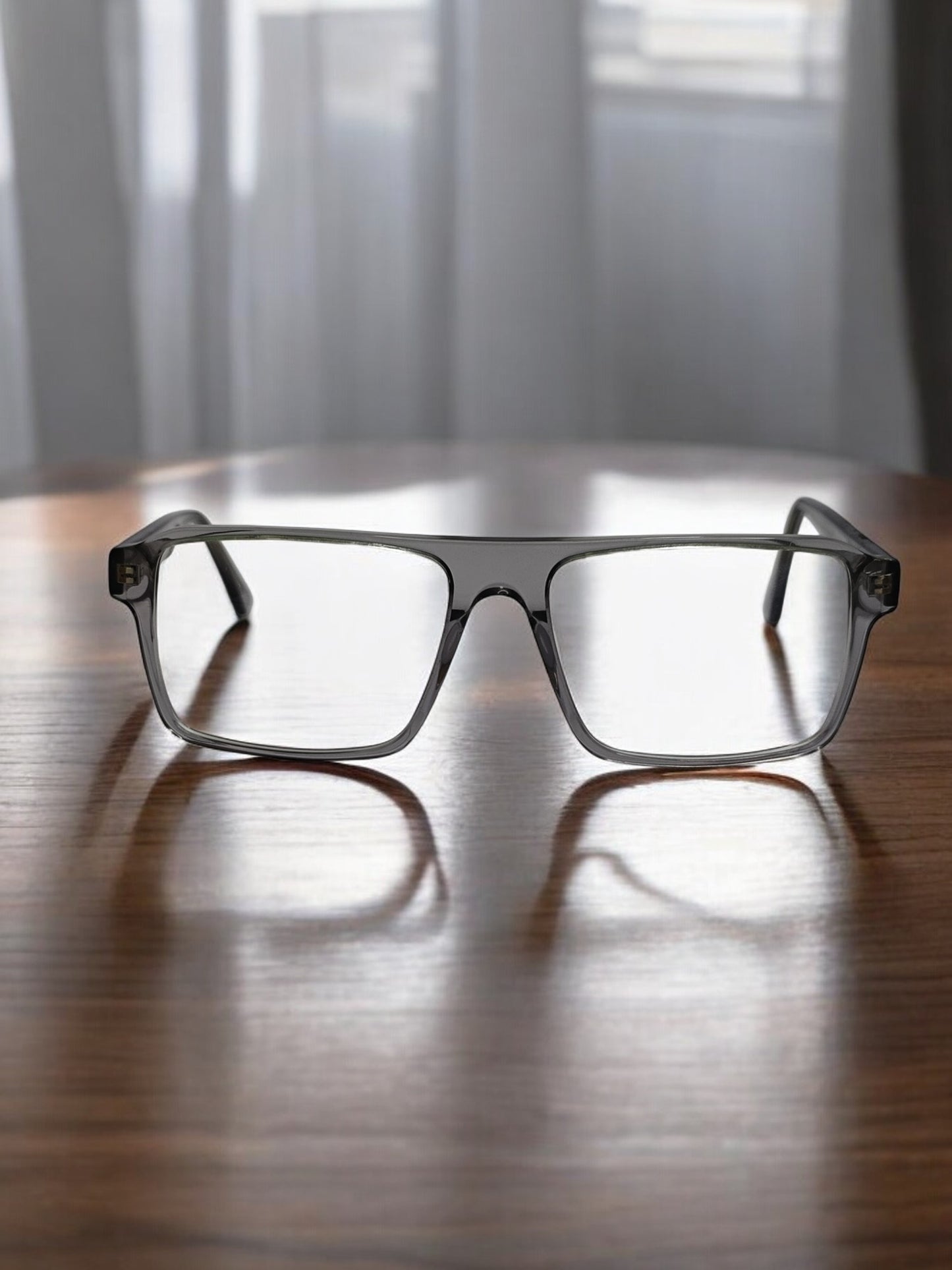 SALVADOR TRANSPARENT GREY ACETATE FRAME 46436 C5